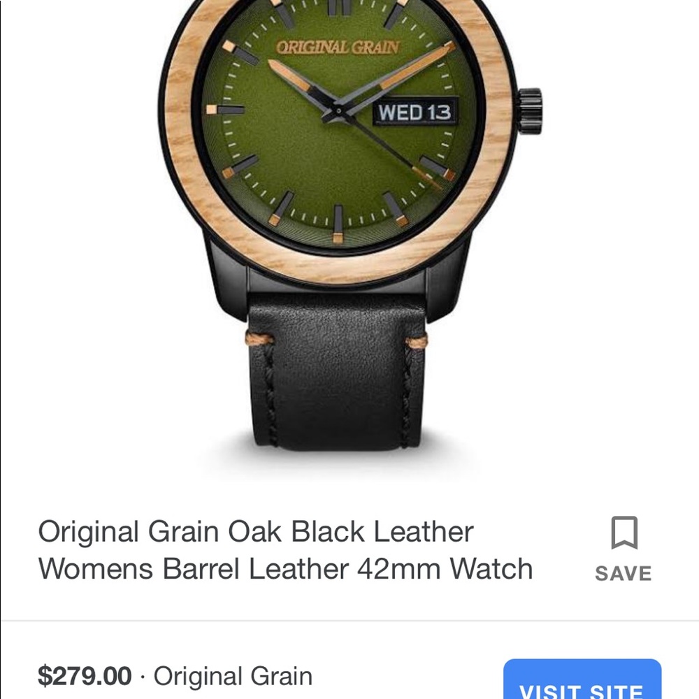 Original grain leather watch